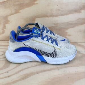 Nike - Superrep Go 3 NN FK - Training - White/Blue - Women's - 10 - DH3393-102